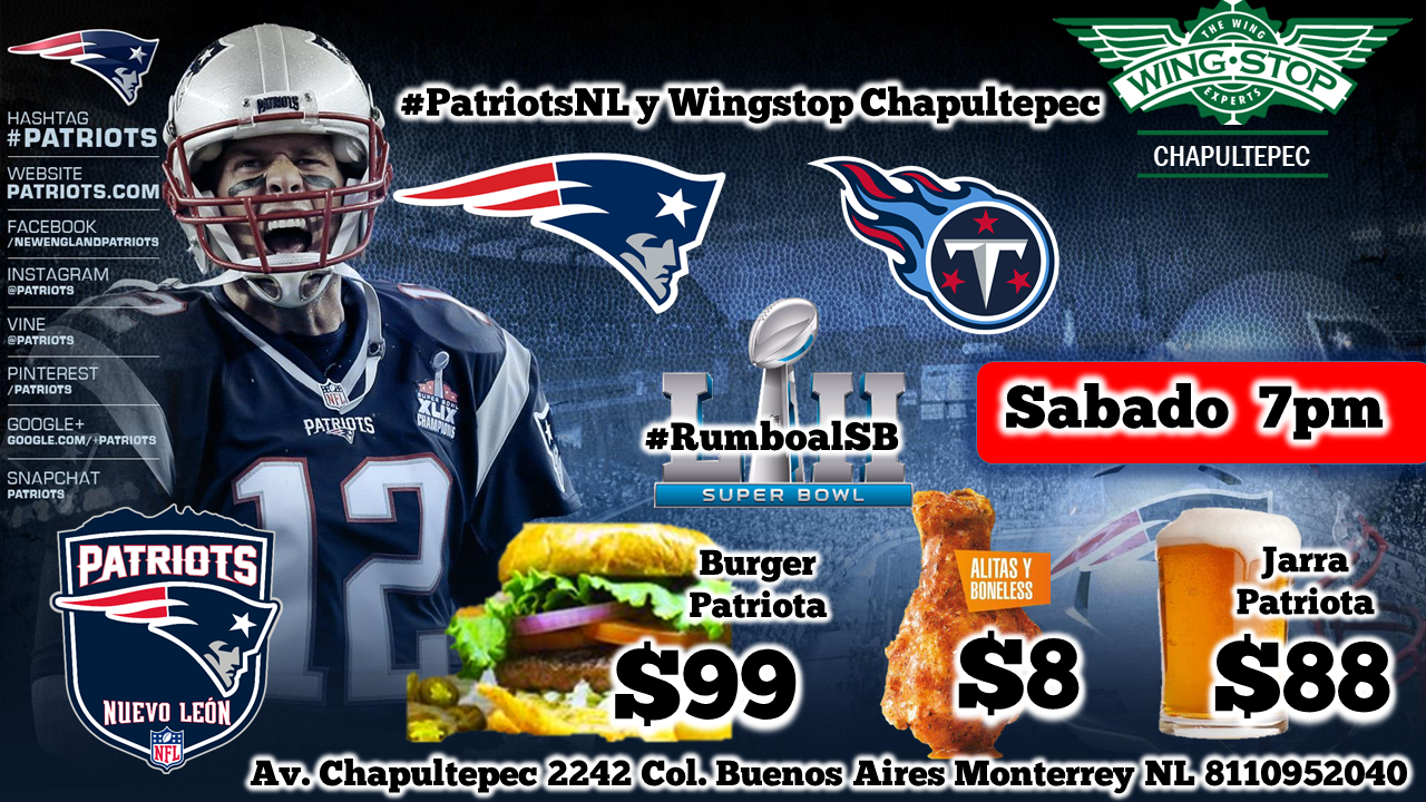 Flyer pats vs titans
