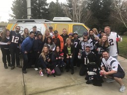 Tv crew for super bowl