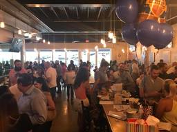 Crowded brewery